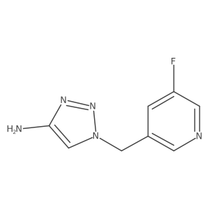 1-[(5-Fluoropyridin-3-yl)methyl]-1H-1,2,3-triazol-4-amine Structure