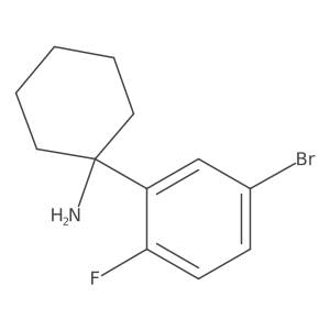 1-(5-bromo-2-fluoro-phenyl)cyclohexanamine结构式