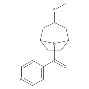 ((1R,5S)-3-(methylthio)-8-azabicyclo[3.2.1]octan-8-yl)(pyridin-4-yl)methanone Structure