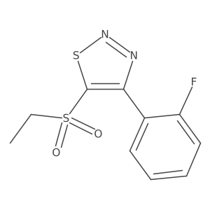 5-(Ethylsulfonyl)-4-(2-fluorophenyl)-1,2,3-thiadiazole Structure