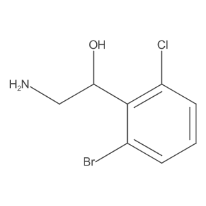 2-Amino-1-(2-bromo-6-chlorophenyl)ethan-1-ol Structure