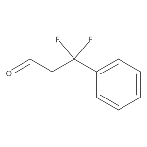 3,3-Difluoro-3-phenylpropanal Structure