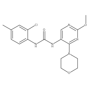 1-(2-Chloro-4-methylphenyl)-3-(2-methoxy-4-morpholinopyrimidin-5-yl)urea结构式