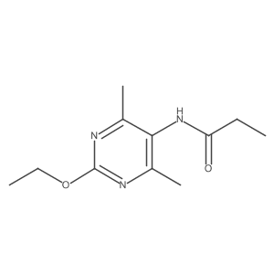 N-(2-ethoxy-4,6-dimethylpyrimidin-5-yl)propionamide结构式