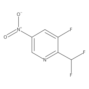 2-(Difluoromethyl)-3-fluoro-5-nitropyridine Structure