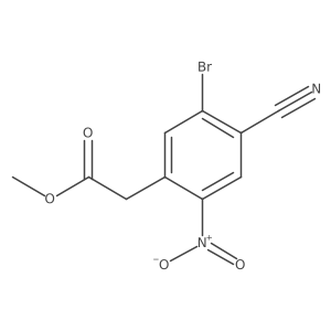 Methyl 5-bromo-4-cyano-2-nitrophenylacetate结构式