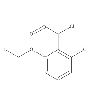 1-Chloro-1-(2-chloro-6-(fluoromethoxy)phenyl)propan-2-one Structure