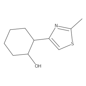 2-(2-Methyl-1,3-thiazol-4-yl)cyclohexan-1-ol Structure