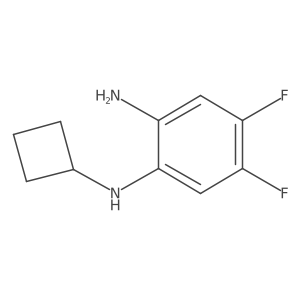 N1-Cyclobutyl-4,5-difluorobenzene-1,2-diamine结构式