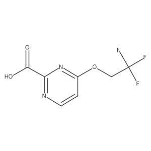 4-(2,2,2-Trifluoroethoxy)pyrimidine-2-carboxylic acid结构式