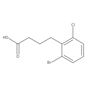 4-(2-Bromo-6-chlorophenyl)butanoic acid Structure