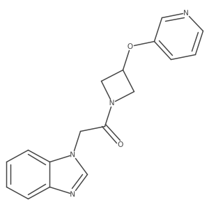 2-(1H-1,3-benzodiazol-1-yl)-1-[3-(pyridin-3-yloxy)azetidin-1-yl]ethan-1-one Structure