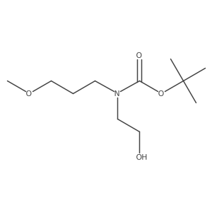 tert-butyl N-(2-hydroxyethyl)-N-(3-methoxypropyl)carbamate结构式