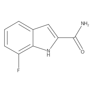 7-Fluoro-1H-indole-2-carboxamide结构式