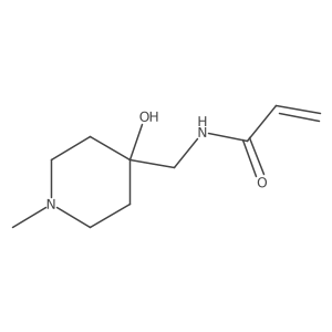 n-[(4-Hydroxy-1-methylpiperidin-4-yl)methyl]prop-2-enamide结构式