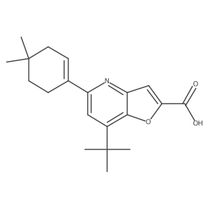 5-(4,4-Dimethyl-1-cyclohexen-1-yl)-7-(1,1-dimethylethyl)-furo[3,2-b]pyridine-2-carboxylic acid Structure