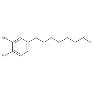 1-Bromo-2-chloro-4-(2-(2-methoxyethoxy)ethoxy)benzene Structure