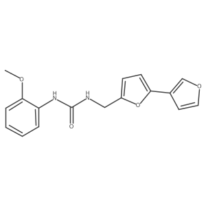 3-({[2,3'-Bifuran]-5-yl}methyl)-1-(2-methoxyphenyl)urea Structure