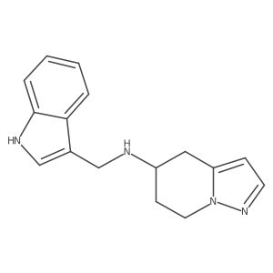 N-((1H-indol-3-yl)methyl)-4,5,6,7-tetrahydropyrazolo[1,5-a]pyridin-5-amine结构式