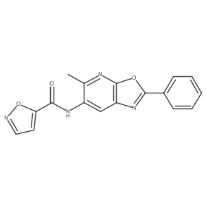 N-(5-methyl-2-phenyloxazolo[5,4-b]pyridin-6-yl)isoxazole-5-carboxamide Structure