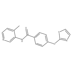 N-(4-methylpyridin-3-yl)-4-(thiazol-2-yloxy)benzamide Structure