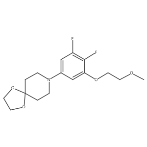 8-(3,4-Difluoro-5-(2-methoxyethoxy)phenyl)-1,4-dioxa-8-azaspiro[4.5]decane Structure