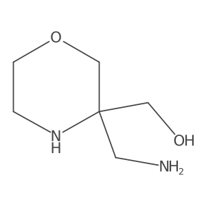 [3-(Aminomethyl)morpholin-3-yl]methanol结构式