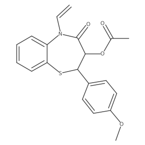 Des[5-(2-dimethylamino)ethyl] Diltiazem 5-Ethenyl Structure