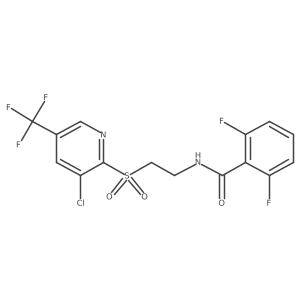 N-(2-{[3-chloro-5-(trifluoromethyl)-2-pyridinyl]sulfonyl}ethyl)-2,6-difluorobenzenecarboxamide Structure