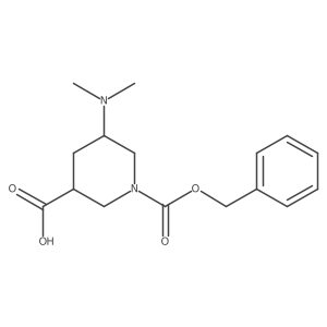 1-[(Benzyloxy)carbonyl]-5-(dimethylamino)piperidine-3-carboxylic acid Structure