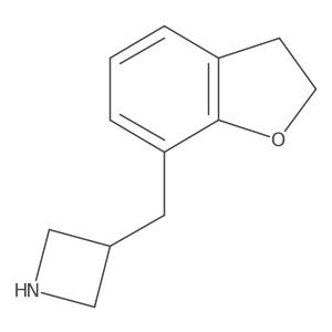 3-[(2,3-Dihydro-1-benzofuran-7-yl)methyl]azetidine结构式