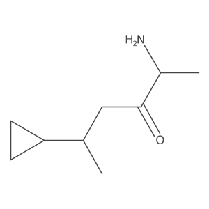 (2S)-2-amino-5-cyclopropylhexan-3-one Structure
