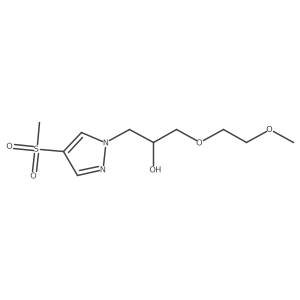 1-(4-methanesulfonyl-1H-pyrazol-1-yl)-3-(2-methoxyethoxy)propan-2-ol Structure
