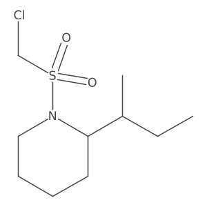 2-(Butan-2-yl)-1-chloromethanesulfonylpiperidine Structure
