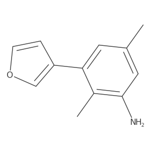 3-(Furan-3-yl)-2,5-dimethylaniline Structure