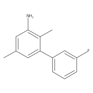 3-(3-Fluorophenyl)-2,5-dimethylaniline结构式