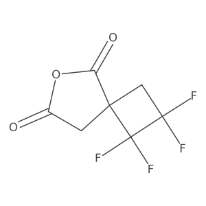 1,1,2,2-Tetrafluoro-6-oxaspiro[3.4]octane-5,7-dione结构式