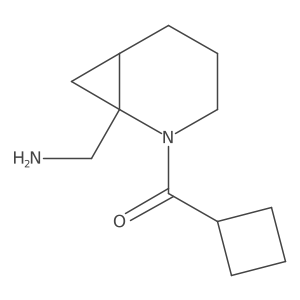 {2-Cyclobutanecarbonyl-2-azabicyclo[4.1.0]heptan-1-yl}methanamine结构式