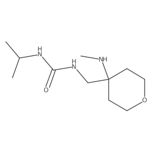 1-{[4-(Methylamino)oxan-4-yl]methyl}-3-(propan-2-yl)urea结构式