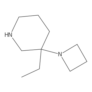 3-(Azetidin-1-yl)-3-ethylpiperidine结构式