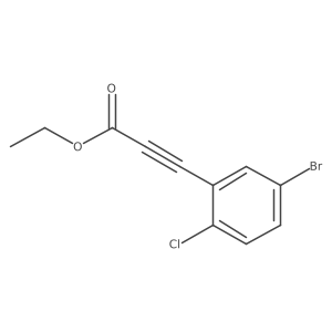 Ethyl 3-(5-bromo-2-chlorophenyl)prop-2-ynoate结构式