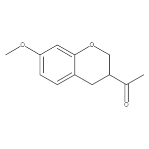 1-(7-methoxy-3,4-dihydro-2H-1-benzopyran-3-yl)ethan-1-one结构式