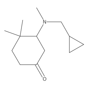 3-[(Cyclopropylmethyl)(methyl)amino]-4,4-dimethylcyclohexan-1-one Structure
