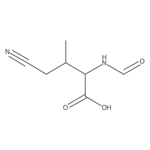 4-Cyano-2-formamido-3-methylbutanoic acid结构式