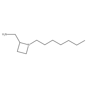 (1-Heptylazetidin-2-yl)methanamine Structure