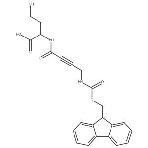 (2S)-2-[4-({[(9H-fluoren-9-yl)methoxy]carbonyl}amino)but-2-ynamido]-4-hydroxybutanoic acid结构式