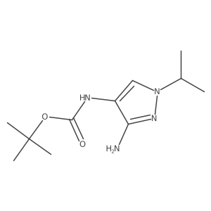 tert-butyl (3-amino-1-isopropyl-1H-pyrazol-4-yl)carbamate结构式