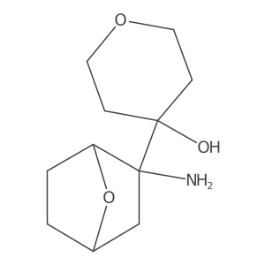 4-{2-Amino-7-oxabicyclo[2.2.1]heptan-2-yl}oxan-4-ol Structure