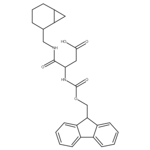 3-[({bicyclo[4.1.0]heptan-2-yl}methyl)carbamoyl]-3-({[(9H-fluoren-9-yl)methoxy]carbonyl}amino)propanoic acid结构式