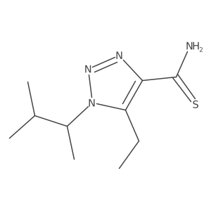 5-ethyl-1-(3-methylbutan-2-yl)-1H-1,2,3-triazole-4-carbothioamide Structure